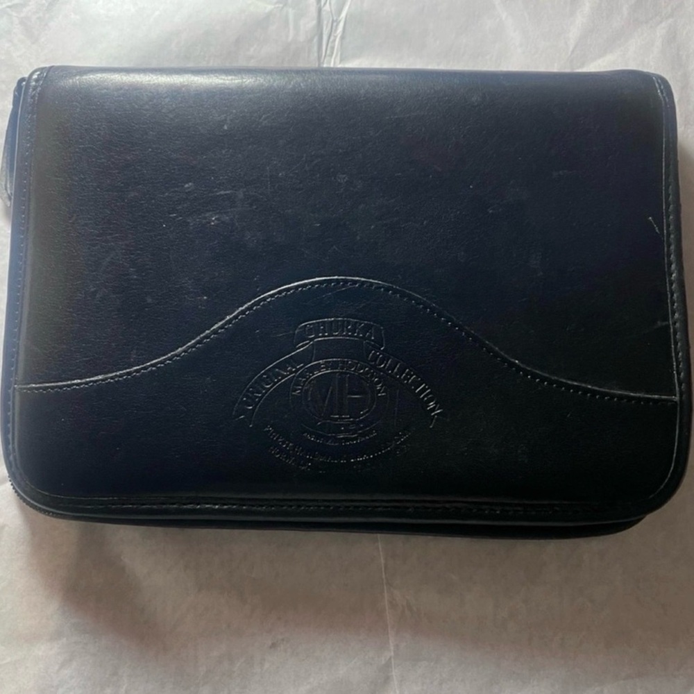 Vintage Ghurka Original Collection daily zipper planner case.